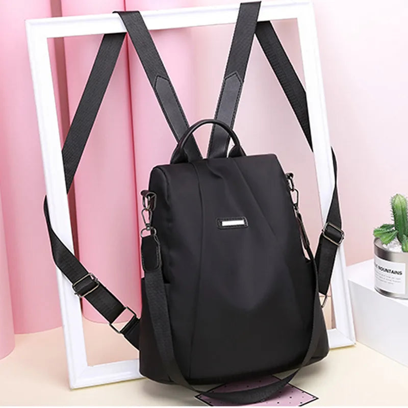 WEIRDO Women's Anti-theft Travel Backpack Girls Casual Nylon Capa