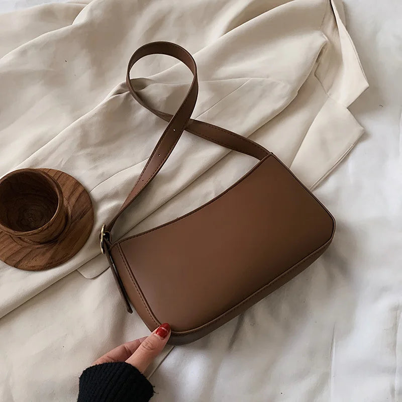 Small PU Leather Shoulder Bags For Women Travel Totes