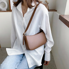 Small PU Leather Shoulder Bags For Women Travel Totes
