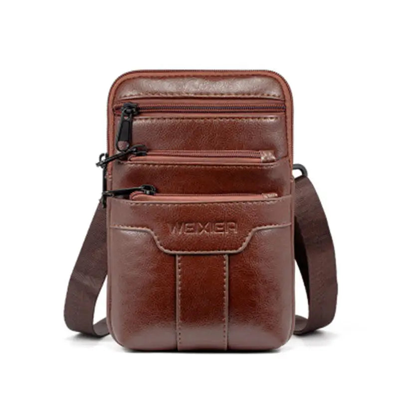Men's Multi-Function Carry-On Bag - Small Shoulder Diagonal Sports Phone Pouch