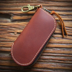 Leather Vintage Unisex Key Wallets Organizer