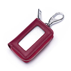 Leather Key Wallet Key Holder Keys Organizer Case Unisex Keychain