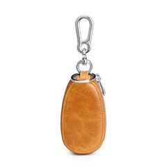 Leather Car Key Organize Mini Double Layer Home Key Holder Wallet
