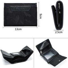 WM81 Women Patchwork Short Wallets Vintage Purse Money Bag