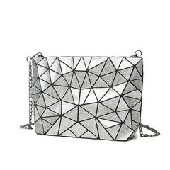 Geometric Plaid Shoulder Bag Casual Tote