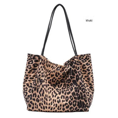 Wahyah Leopard Canvas Tote Bag for Women ZY014