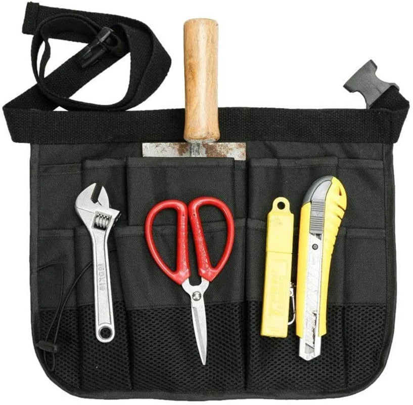 Heavy Duty Oxford Waist Bag Belt Pouch Tool Apron with 7 Pockets