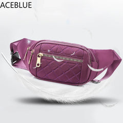 Women's Waist Bag Fanny Pack Oxford Sports Bum Bag Chest Pocket