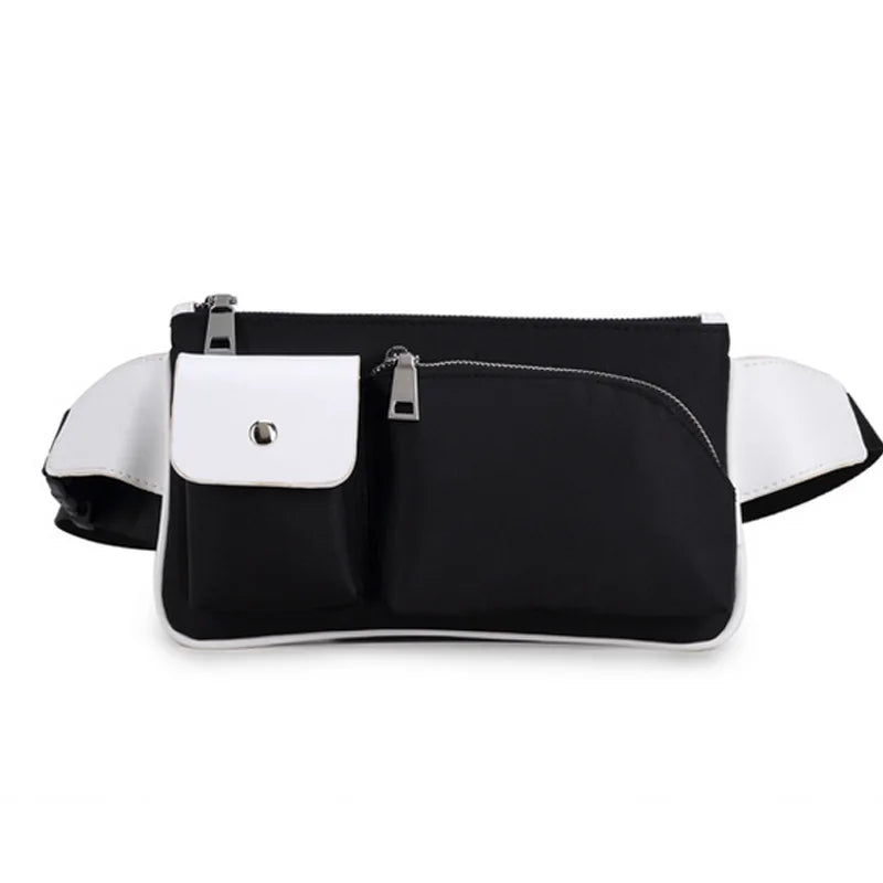 Waterproof Waist Bag Men Women Belt Chest Handbag Fanny-pack Solid Pack