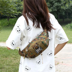 Camouflage Waist Bag Men's Military Fan Large Capacity Cashier Wallet