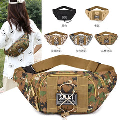 Camouflage Waist Bag Men's Military Fan Large Capacity Cashier Wallet