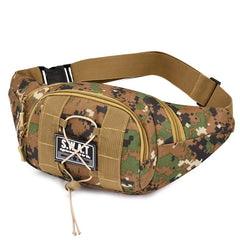 Camouflage Waist Bag Men's Military Fan Large Capacity Cashier Wallet