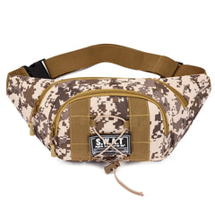Camouflage Waist Bag Men's Military Fan Large Capacity Cashier Wallet
