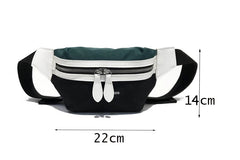 Canvas Waist Bag for Women Letter Bum Bag Packs