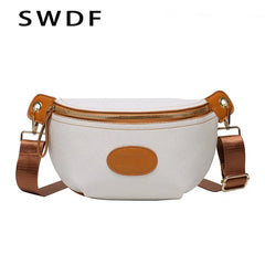 Waist Bag Women PU Leather Fanny Pack Female Chest Bags Lady Belt Bag