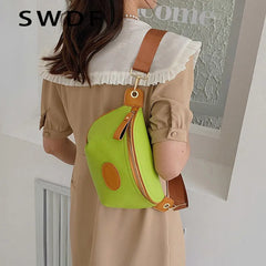 Waist Bag Women PU Leather Fanny Pack Female Chest Bags Lady Belt Bag