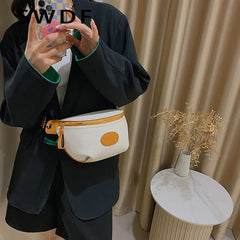 Waist Bag Women PU Leather Fanny Pack Female Chest Bags Lady Belt Bag