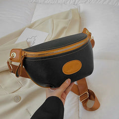 Waist Bag Women PU Leather Fanny Pack Female Chest Bags Lady Belt Bag