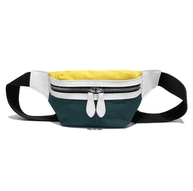 Canvas Waist Bag Women Letter Bum Bag Packs Chest Crossbody bag