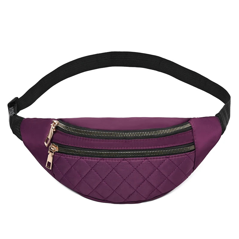 Waist Bag Women Oxford Fanny Pack Chest Shoulder Belt Bag Packs