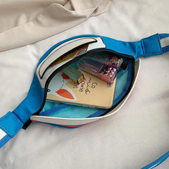 Women's Cartoon Waist Bag Fanny Pack Hip Package Crossbody Purse PU Leather