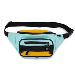 Canvas Waist Bag Women's Fanny Pack Zipper Hip Hop Bag