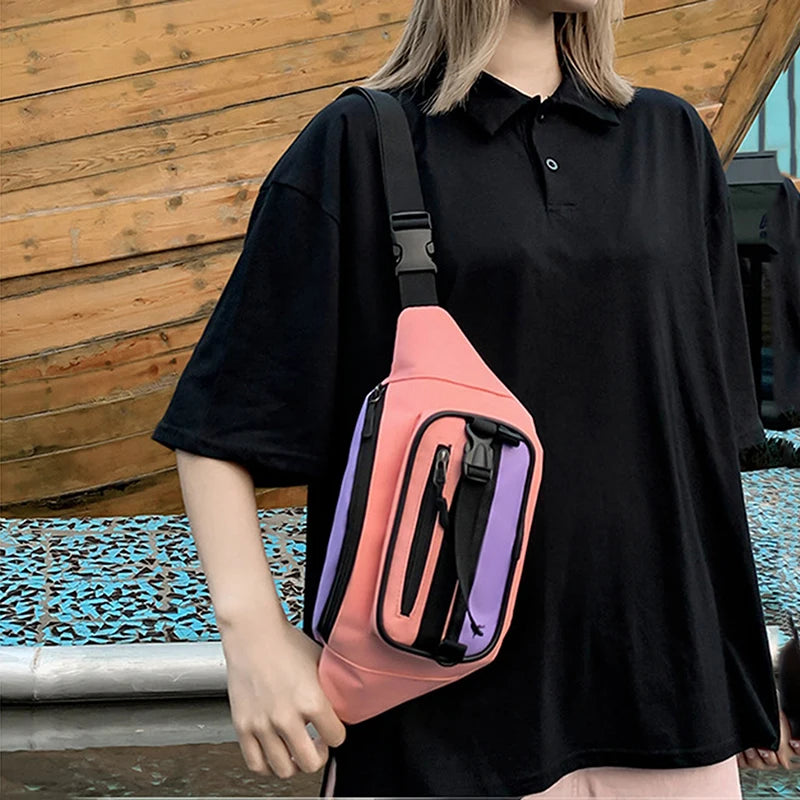Canvas Waist Bag Women's Fanny Pack Hip Ho...