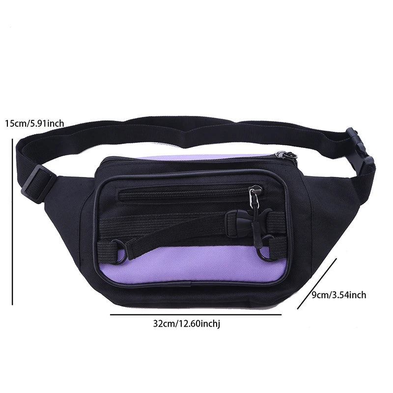 Canvas Waist Bag Women's Fanny Pack Hip Ho...