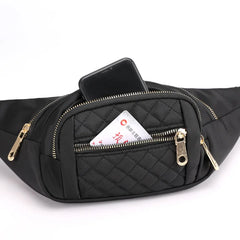 Women's Nylon Waist Bag Single Shoulder Outdoor Messenger Running Bag