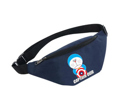 Waterproof Waist Bag Chest Handbag Unisex Fanny Pack For Doraemon