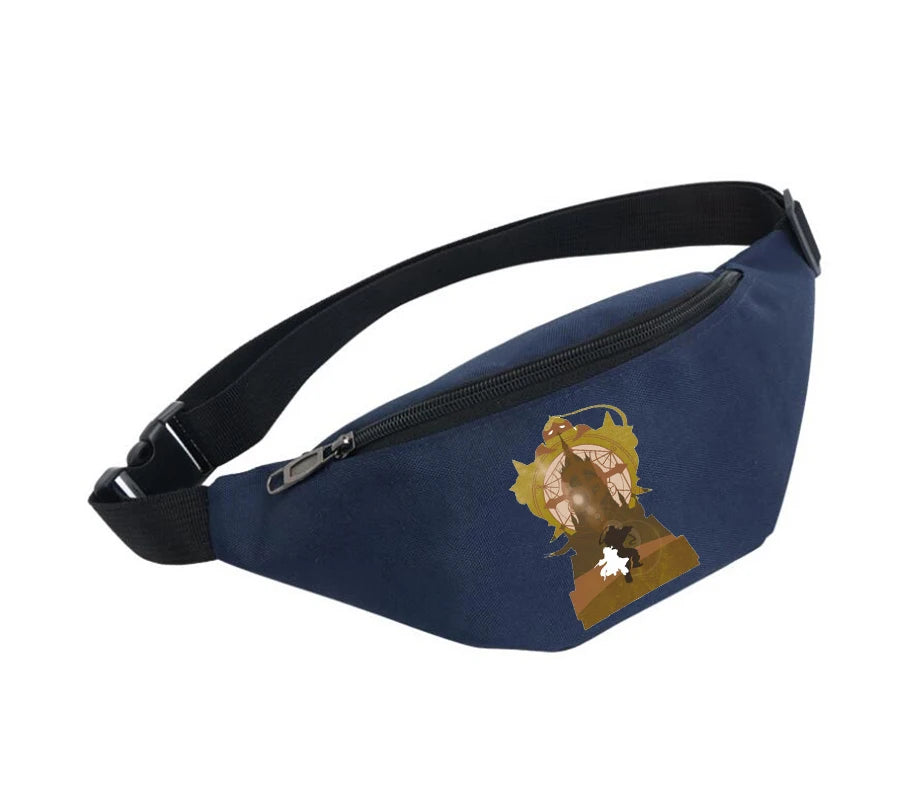 Waterproof Waist Bag for Women Unisex Fanny Pack Fullmetal Alchemist