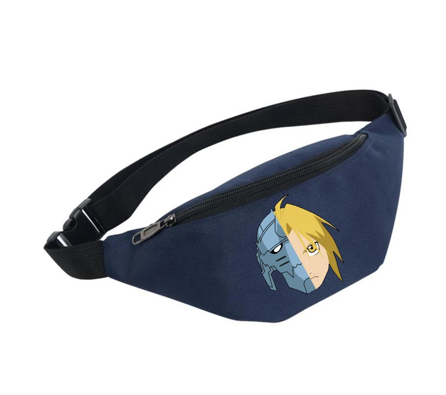 Waterproof Waist Bag for Women Unisex Fanny Pack Fullmetal Alchemist