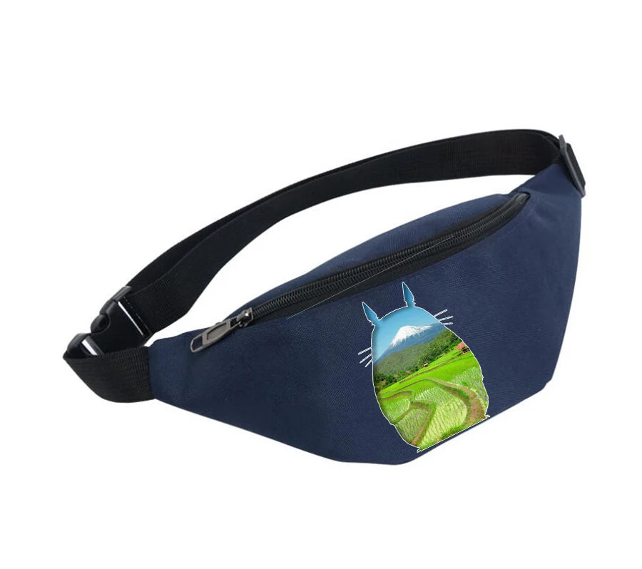 Totoro Waist Bag Waterproof Chest Handbag Unisex Fanny Pack