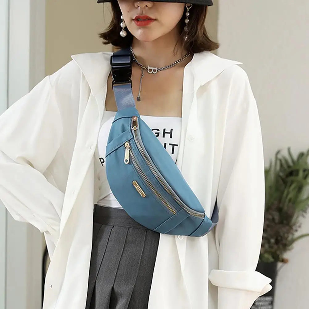 Canvas Leisure Waist Bag Crossbody for Women