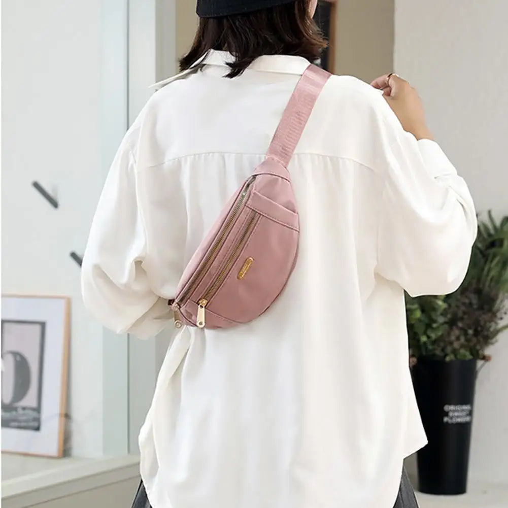 Canvas Waist Bag Shoulder Crossbody Chest Bags Handbags All-match Messenger Belt