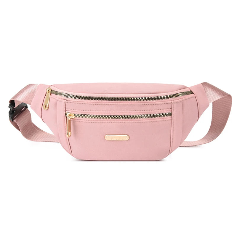 Women's Oxford Waist Bag Crossbody Chest Bag Messenger Belt Bag