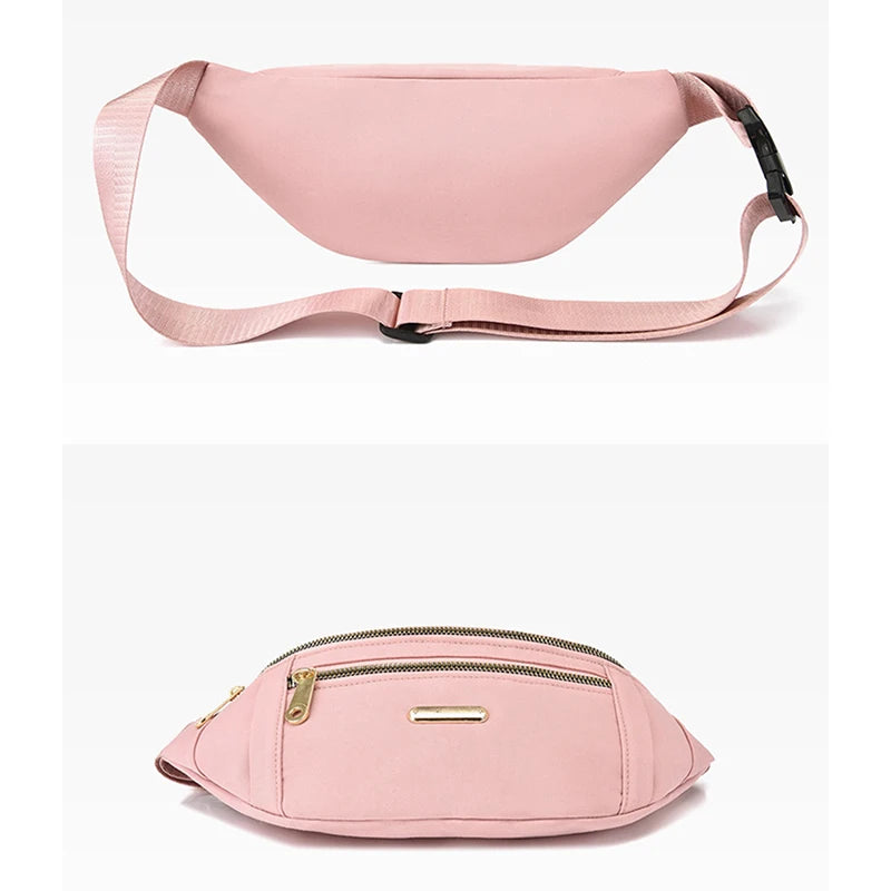 Women's Oxford Waist Bag Crossbody Chest Bag Messenger Belt Bag
