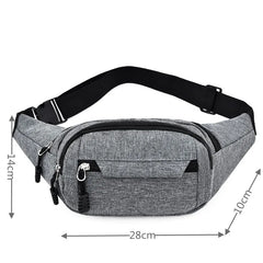 Women Oxford Fanny Pack Geometric Waist Packs Phone Pouch