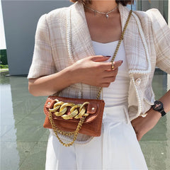Women Waist Bag Small Phone Pouch Fanny Pack Chain Mini Crossbody Purse
