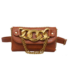 Women Waist Bag Small Phone Pouch Fanny Pack Chain Mini Crossbody Purse