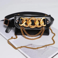 Women Waist Bag Small Phone Pouch Fanny Pack Chain Mini Crossbody Purse