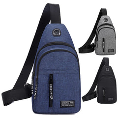 Canvas Chest Pack for Men Women Crossbody Bags Hip Hop Streetwear Bag