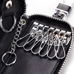Men's Leather Key Bag Cowhide Wallet Key Pouch