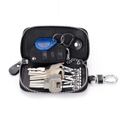 Men's Leather Key Bag Cowhide Wallet Key Pouch