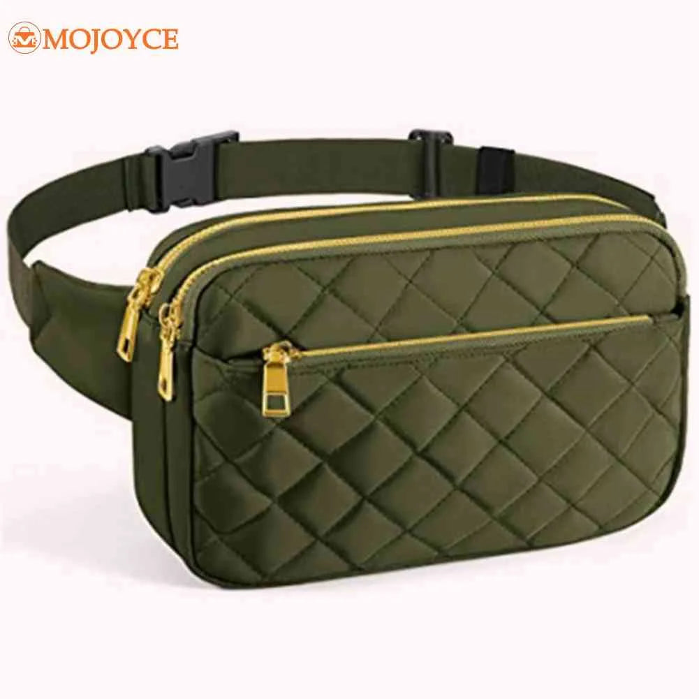 Women's Rhombus Waist Pack Bag - Travel Hip Pouch