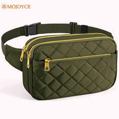 Women's Rhombus Waist Pack Bag - Travel Hip Pouch