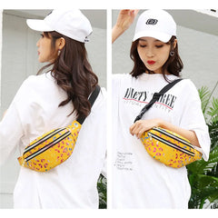 Holographic Waist Pack Fanny Bag Women Belt Money Phone Holder Beach Hip Bum