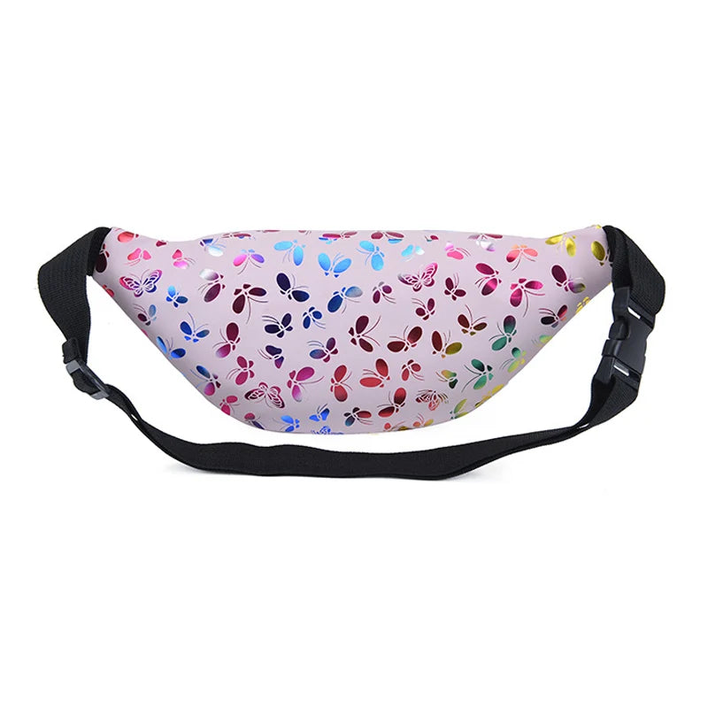 Holographic Waist Pack Fanny Bag Women Belt Money Phone Holder Beach Hip Bum