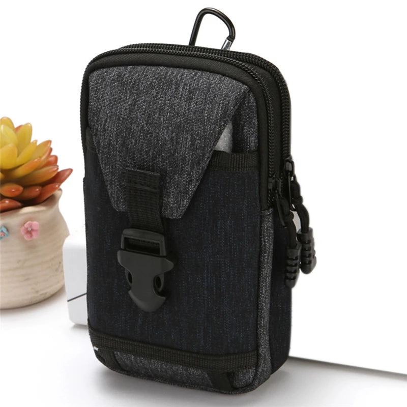 Men's Waist Pack Travel Bag Waterproof Belt Zipper Fanny Pack