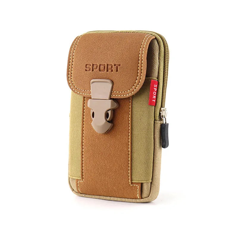Waist Pack Men's Casual Bag Travel Purse Waterproof Belt Zipper